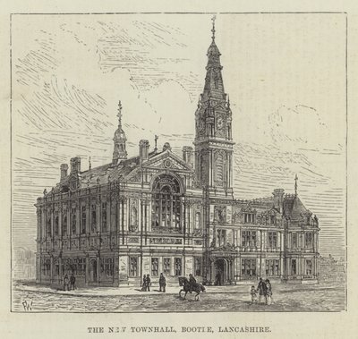 Het nieuwe stadhuis, Bootle, Lancashire door Frank Watkins
